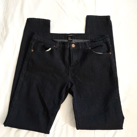 Forever 21 dark denim jeans 28 - Picture 6 of 7